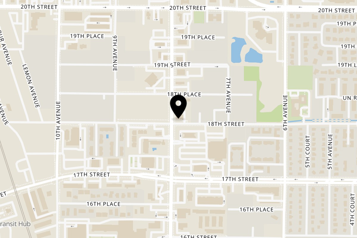 Map showing the location of Joey & Kimmy's Seafood Market & Restaurant on 1800 US-1 in Vero Beach